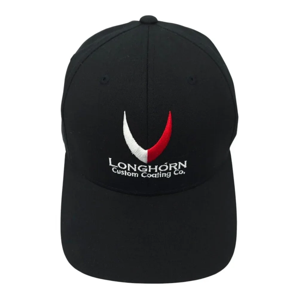 Longhorn Custom Coating Flexfit OSFM Cap Trucker Baseball Embroidered Logo Hat